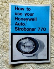 VINTAGE MANUAL HONEYWELL AUTO STROBONAR 770 ELECTRONIC FLASH picture