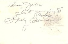 Shirley Chambers 1930s Hollywood's 1st Dumb Blonde Actress Signed Autograph picture
