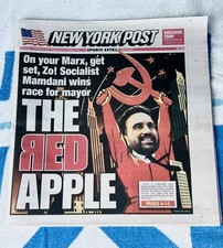 MAMDANI WINS NEW YORK CITY MAYOR ELECTION  - NEW YORK POST NEWSPAPER 11/5/2025 picture
