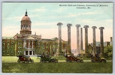 1910's SWITZLER HALL COLUMNS UNIVERSITY of MISSOURI COLUMBIA MO ANTIQUE POSTCARD picture