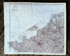 WWII Royal Air Force RAF Pilots Silk Escape Evasion Map picture