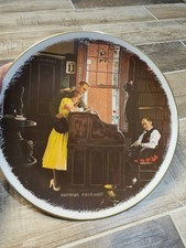 Vintage 1976 Norman Rockwell The Marriage License Gorham Collector Plate C1361 picture