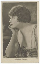 Silent Movie Actress Madlaine Traverse Vintage Cinema Chat Photo Card picture