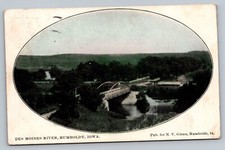 1908 Des Moines River Humboldt Iowa Posted Divided Back Vintage Postcard picture