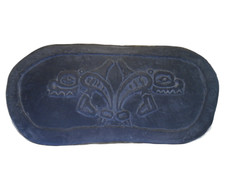 Inuit First Nation Indian Canada Carved Slate Whale Design picture