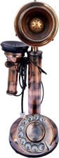 Vintage Telephone Handcrafted Retro Style Telephone for Home Office Decor picture