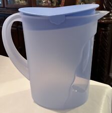Tupperware One Gallon Impressions Pitcher Light Blue 4433 Rock Top Large picture