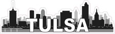 10x3 Tulsa Skyline Sticker Travel City Car Truck Bumper Window Decal Stickers picture