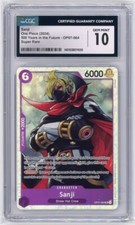 Sanji OP07-064 Super Rare - One Piece OP07 500 Years in the Future 2024 - CGC 10 picture