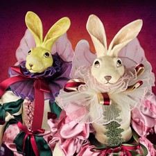Vintage Katherine's Collection Wayne Kleski Fairy Rabbit Dolls 24