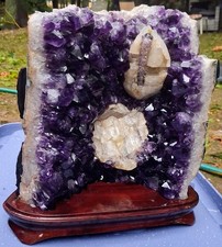 Large Natural Amethyst Geode Cluster - Amethyst Calcite - 17.31 lbs. picture