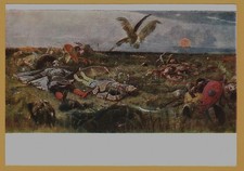 1959 Vasnetsov After Battle of Prince Igor Slavic Epic USSR Art Postcard picture