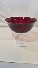 Party Lite - Ruby Red 3 Wick Candle Holder (P9897) - Open Box - Great Condition  picture