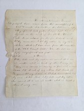 c1840s antique HANDWRITTEN POEM Old Granite State NEW HAMPSHIRE manuscript picture