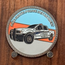 Pine Grove Police Department Patrol Truck Map Design Challenge Coin W#22 picture