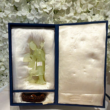 Antique Carved Chinese Jade Lady Figurine With Fan and Wooden Stand. Real Jade picture