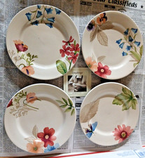 Longaberger Luncheon Plates Botanical Fields - Set of 4 New in Box picture
