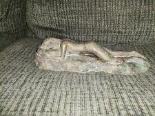 Antique Cast Bronze Woman / Lady Figure Decor picture