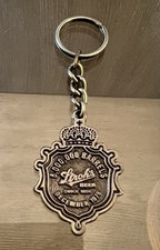 Vintage 1976 Stroh's Beer 5,000,000 Barrels Since 1850 Pewter Keychain Nice (3) picture