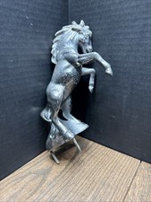 Vintage Rearing Horse Mustang, Bronco Cast Metal Hood Ornament picture