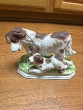 English Setter Or Spaniel Figurine Vintage Porcelain picture