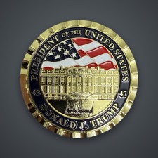 Rare Authentic Donald J. Trump White House Appreciation Challenge Coin picture