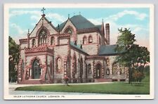 Postcard Salem Lutheran Church Lebanon Pennsylvania 1932 picture