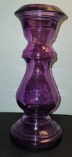 Vidrios San Miguel Amethyst Purple Recycled Art Glass Vase 12