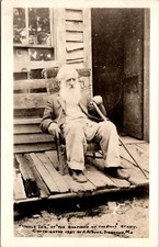 Real Photo Postcard Uncle Ike of The Shepherd of the Hills in Notch, Missouri picture