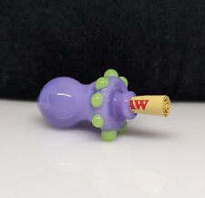 Purple Green Glass Finger Savers - Raw Cone Filter Holder - Made in USA picture