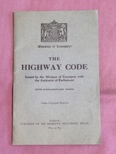 Vintage 1935 The Highway Code Booklet. Ministry Of Transport picture