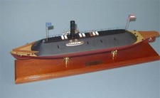 CSS Virginia Ironclad Warship Civil War Desk Display 1/137 Ship Boat SC Model picture