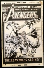 Avengers #103 by Rich Buckler 11x17 FRAMED Original Art Poster Marvel Comics picture