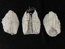 Three Vintage / Antique Crystal Beaded Light Bulb Covers picture