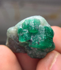 38Ct Natural swat rough emerald with Matrix mineral specimen from swat pakistan picture