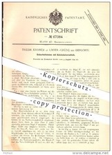 Original Patent - Friedr. Grocer in Unter-Green near Iserlohn, 1892, Security picture