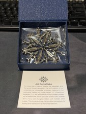 2024 Boeing Jet Snowflake Christmas Ornament 787 Dreamliner SPACE LAUNCH NEW picture