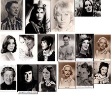 Signed Photos: BRITISH ACTORS Beatrice Lilly, Alan Bates, Iris Hoev, etc. picture