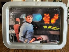 Vintage 1979 Star Trek The Motion Picture TV Tray Spock Metal Folding Table picture