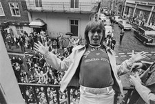 American actor singer David Cassidy poses at Radio Luxembourg offi- Old Photo picture