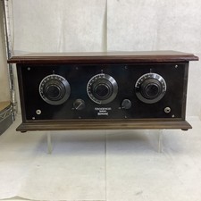 Vintage Thompson Neutrodyne Tube Radio Wood Cabinet Antique 1930s Made in U.S.A. picture