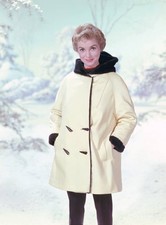 American actress Janet Leigh stands outside in the snow circa 1960 Old Photo picture