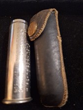 Antique A Schrader's Son Inc. Tire Pressure Gauge in Leather Pouch NICE picture
