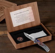 Pocket Knife 250th Anniversary Coin EDC Patriotic USA Collectible Keepsake picture