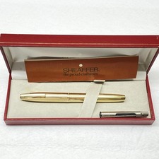 14K Nib Schafer Imperial Gold Fountain Pen with Case picture
