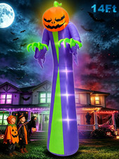 14 FT Giant Halloween Inflatable Pumpkin Outdoor Decorations picture