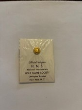 Holy Name Society Lapel Pin Vintage in Original Package picture