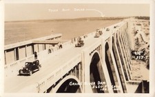 Postcard Disney-Langley, OK: Grand River Dam Grand Lake o' the Cherokees RPPC picture