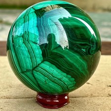 2.31LB Natural peacock quartz hand carved sphere crystal repair gemstone ball picture