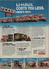 1982 U-HAUL Moving & Storage Vintage Print Ad The Best Costs Less Rental Vehicle picture